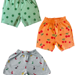 Set of 3 Cotton Shorts